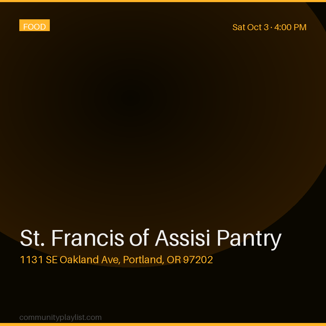 St. Francis of Assisi Pantry