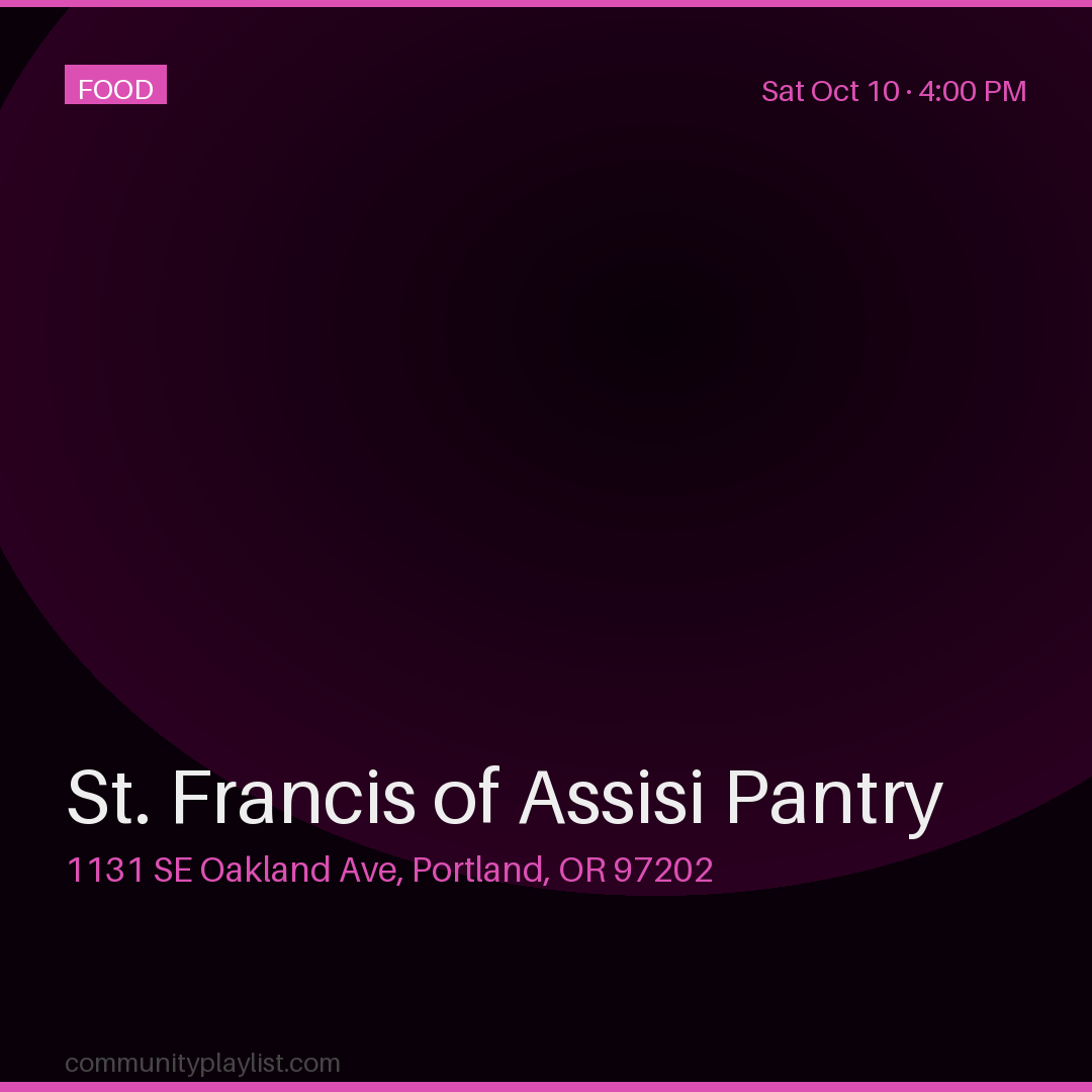 St. Francis of Assisi Pantry