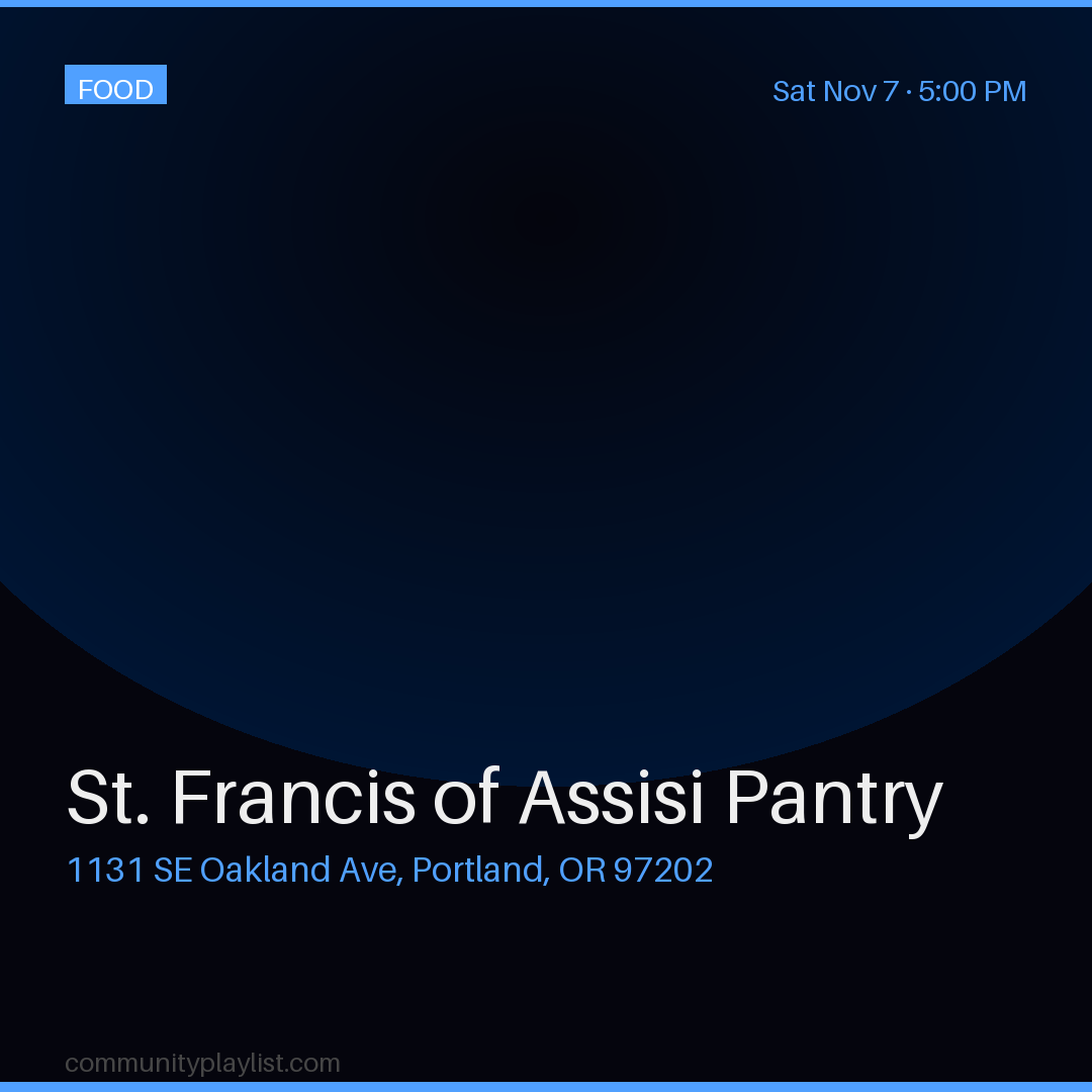 St. Francis of Assisi Pantry