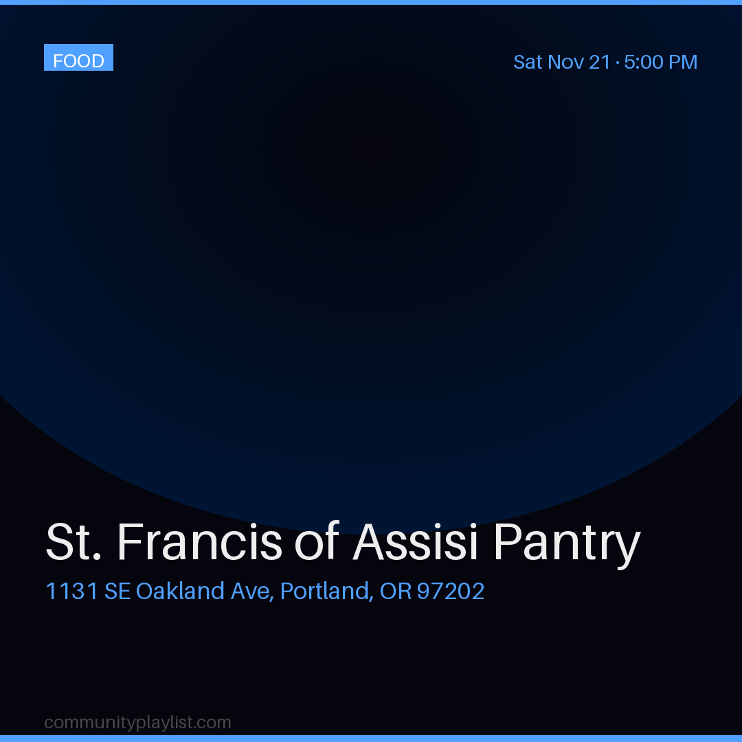 St. Francis of Assisi Pantry