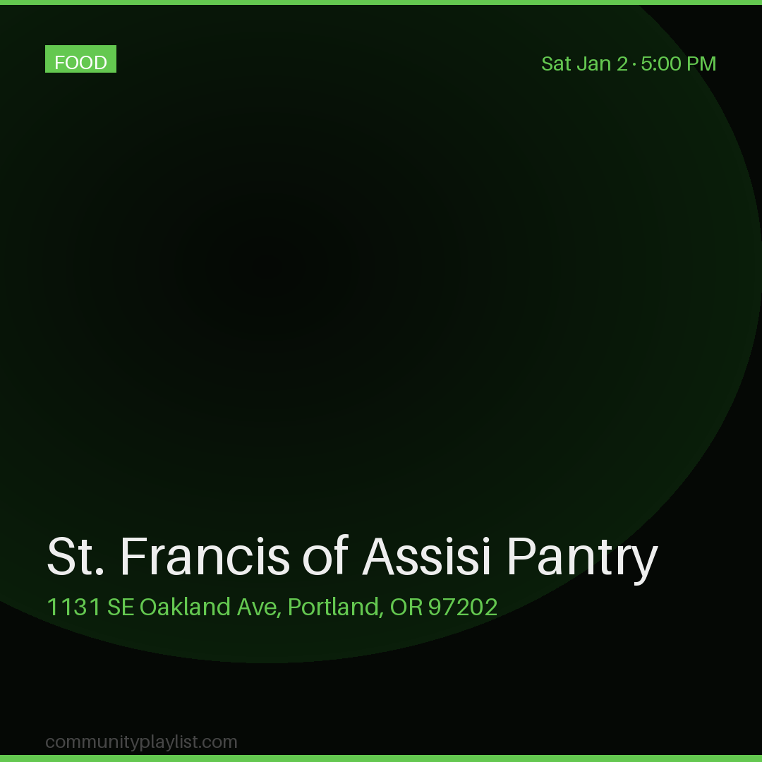 St. Francis of Assisi Pantry