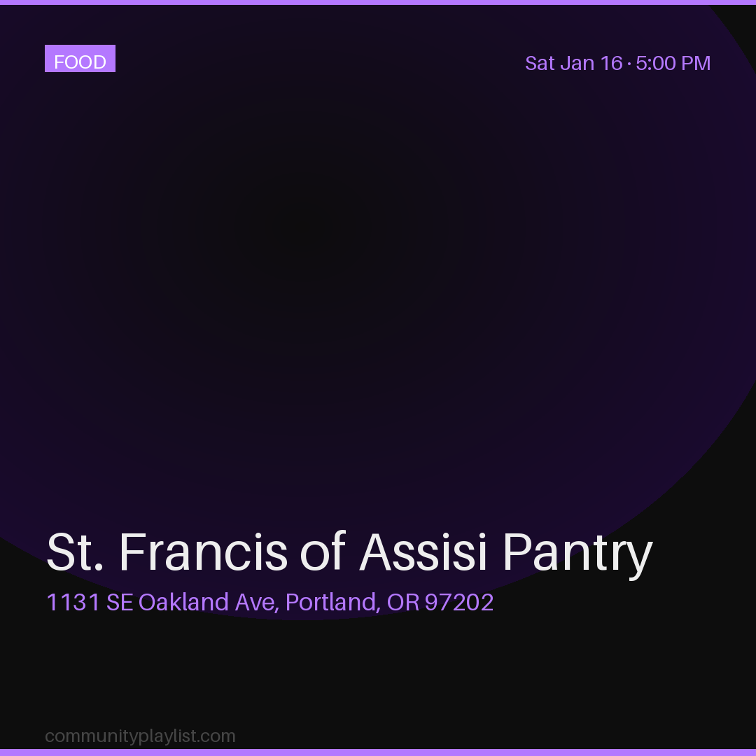 St. Francis of Assisi Pantry