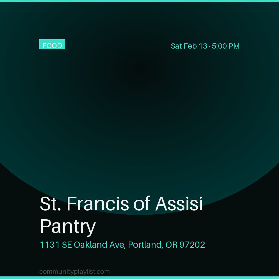 St. Francis of Assisi Pantry