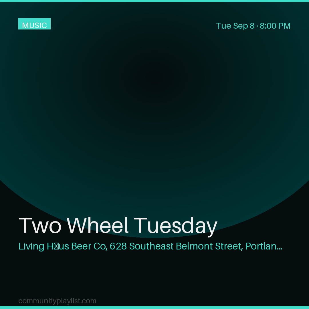 Two Wheel Tuesday