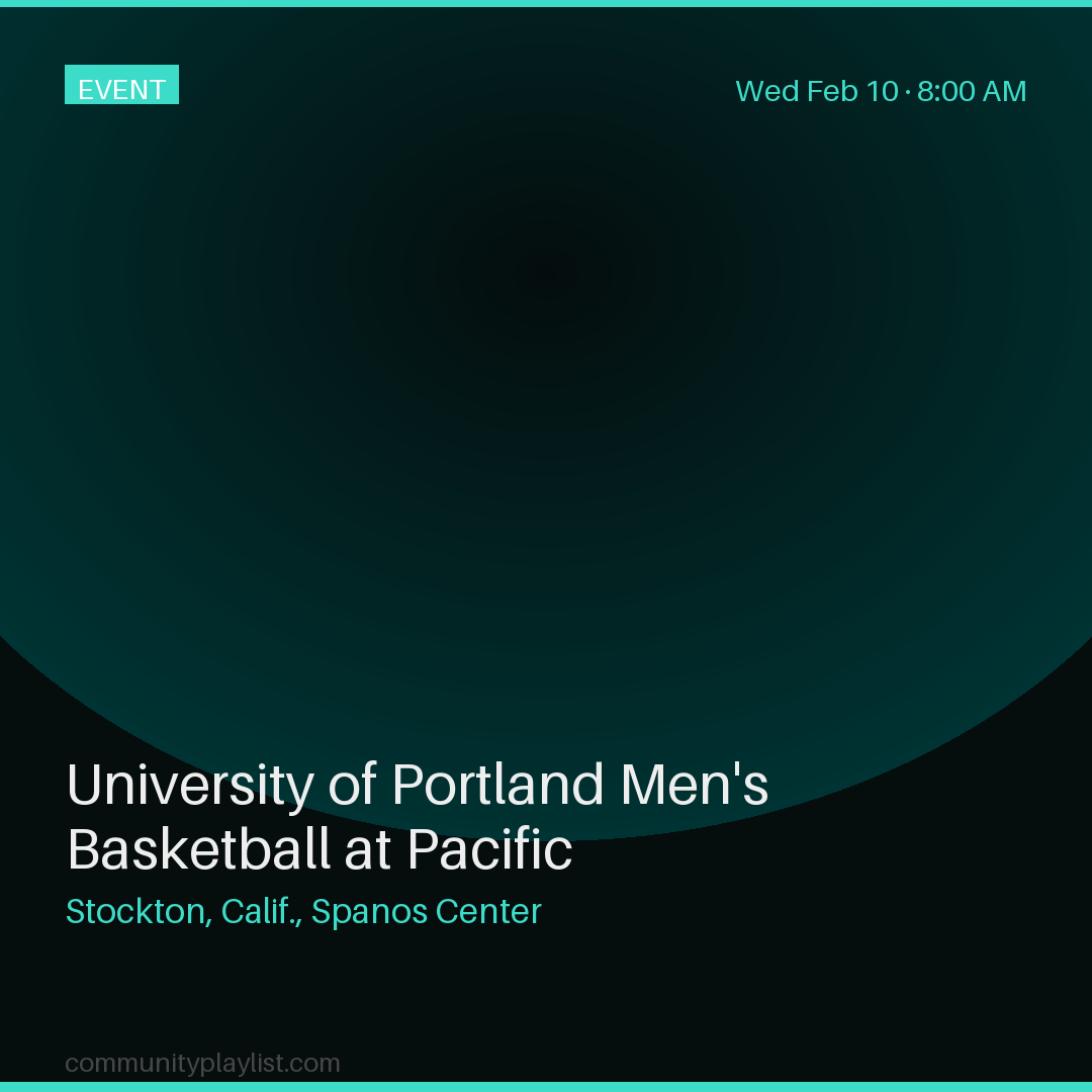 University of Portland Men's Basketball at Pacific