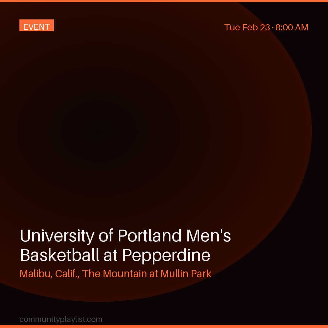 University of Portland Men's Basketball at Pepperdine