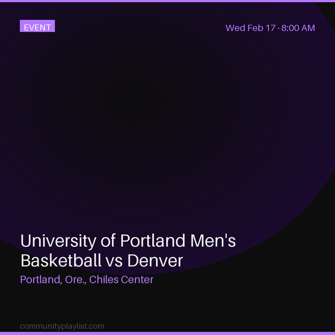 University of Portland Men's Basketball vs Denver