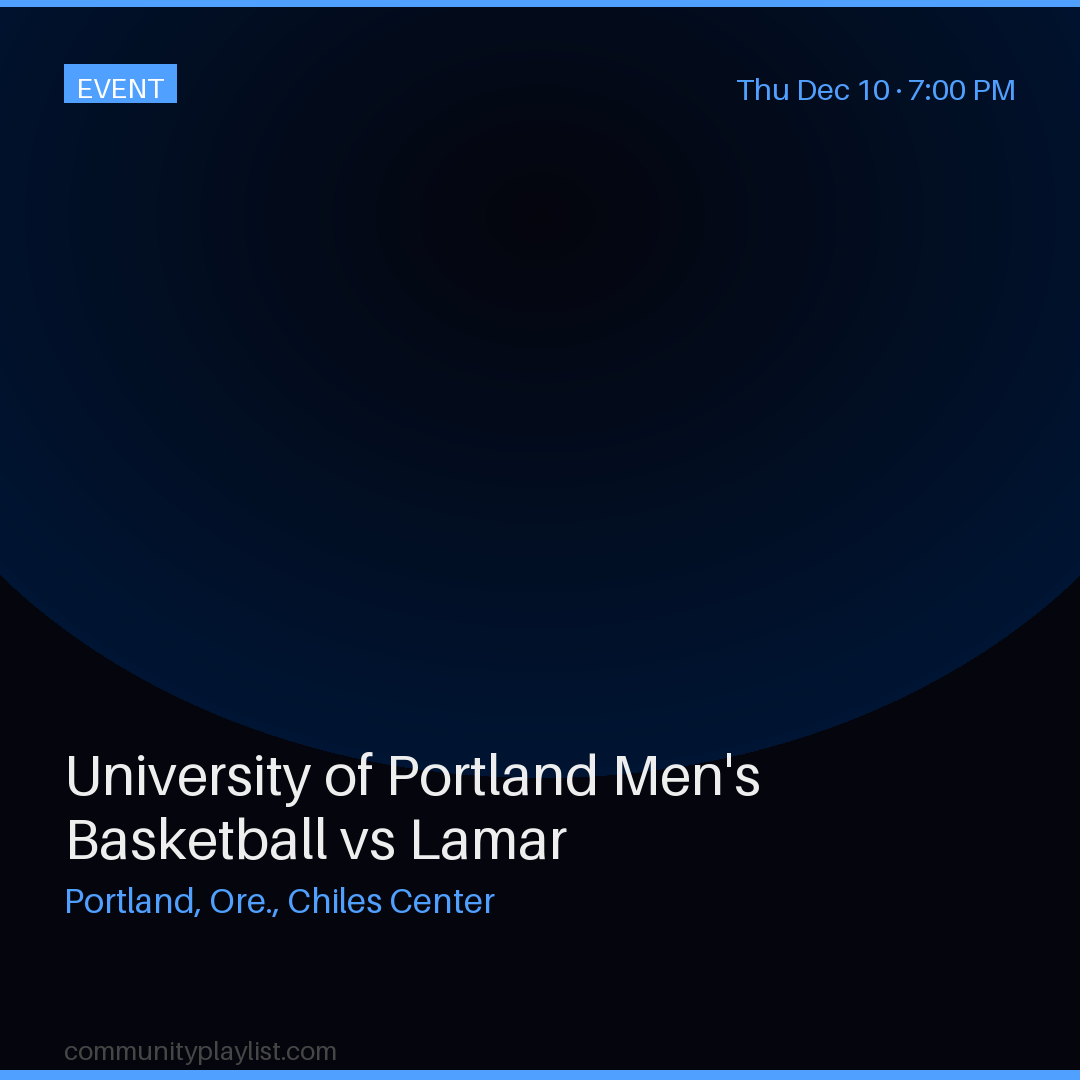 University of Portland Men's Basketball vs Lamar