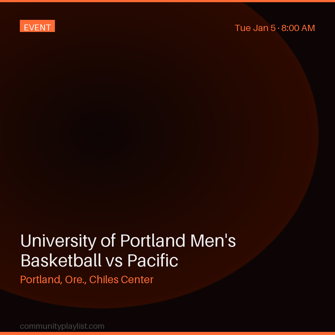 University of Portland Men's Basketball vs Pacific
