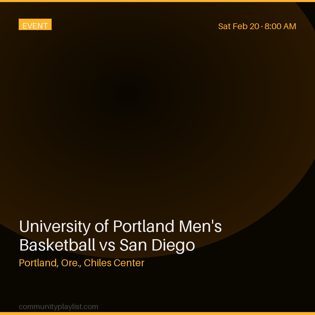 University of Portland Men's Basketball vs San Diego