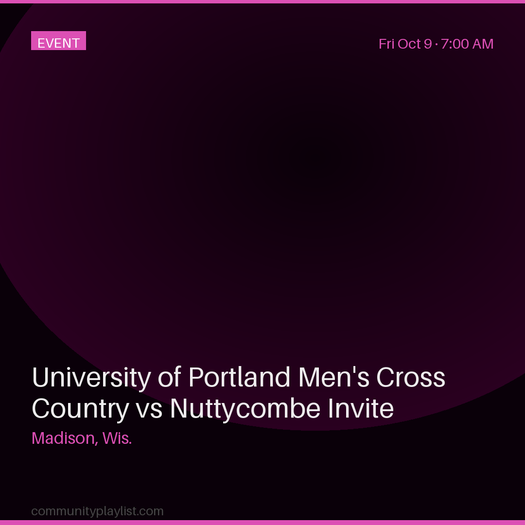 University of Portland Men's Cross Country vs Nuttycombe Invite