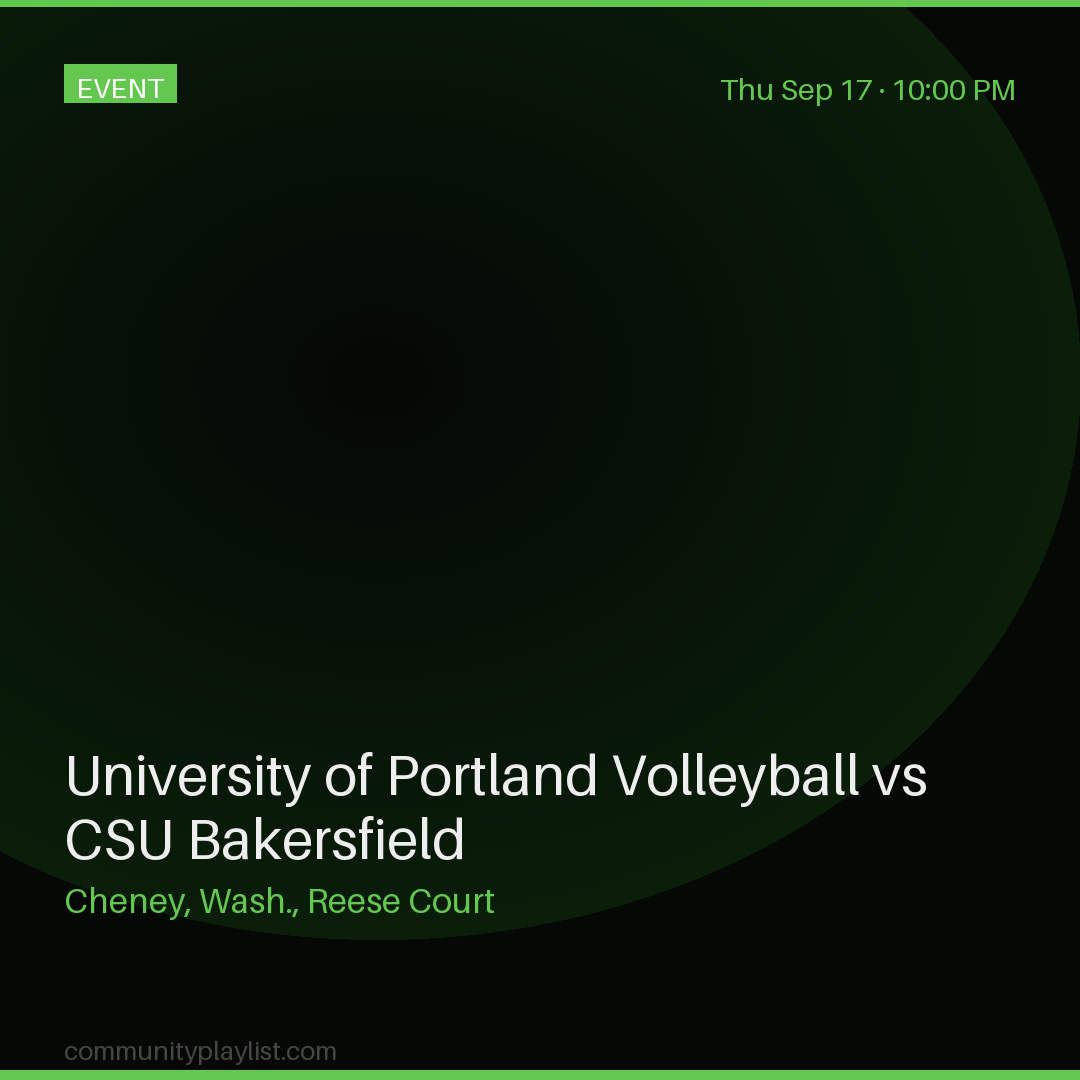University of Portland Volleyball vs CSU Bakersfield