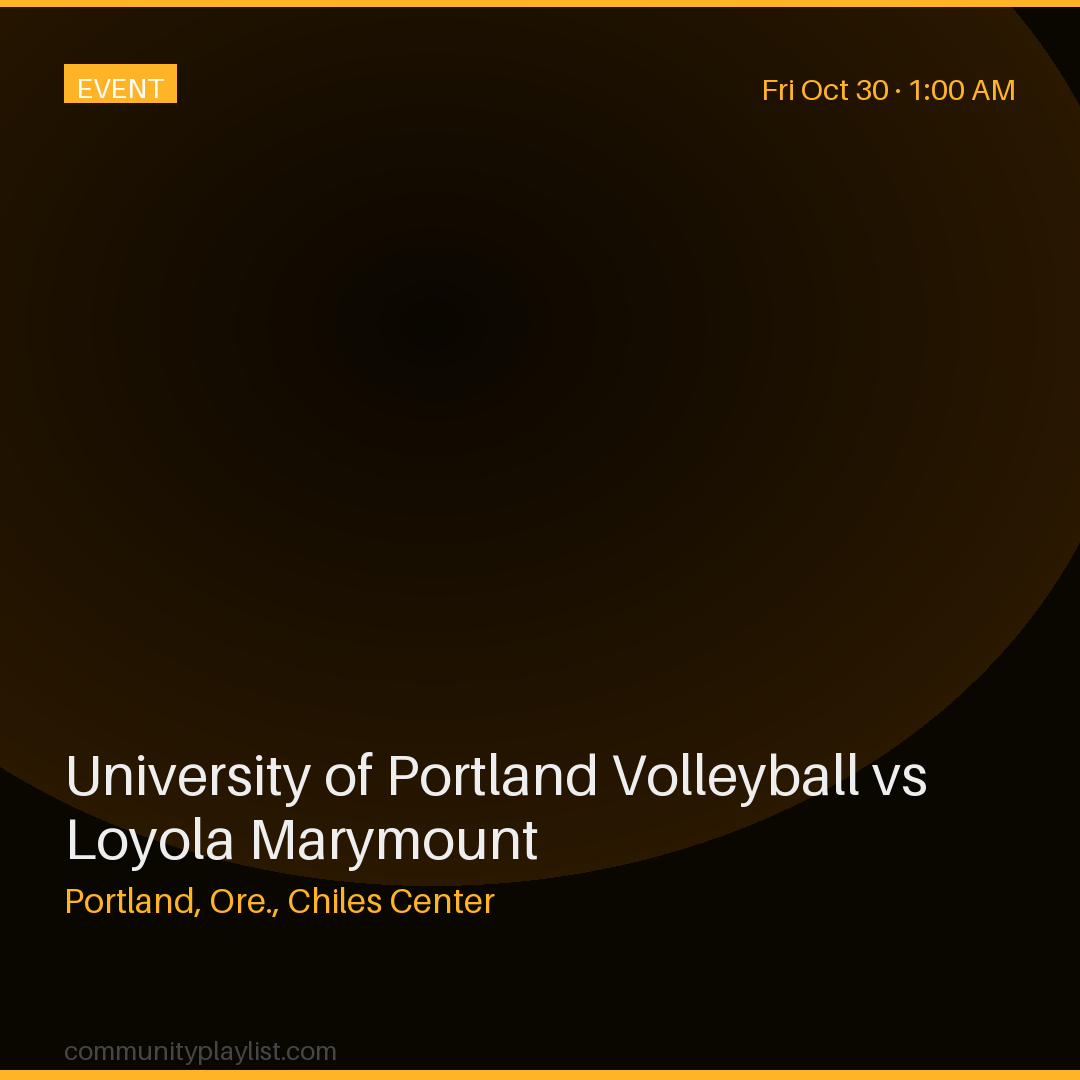 University of Portland Volleyball vs Loyola Marymount