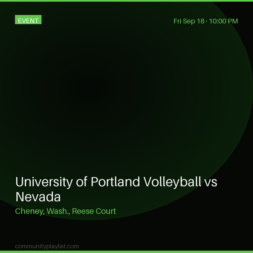 University of Portland Volleyball vs Nevada