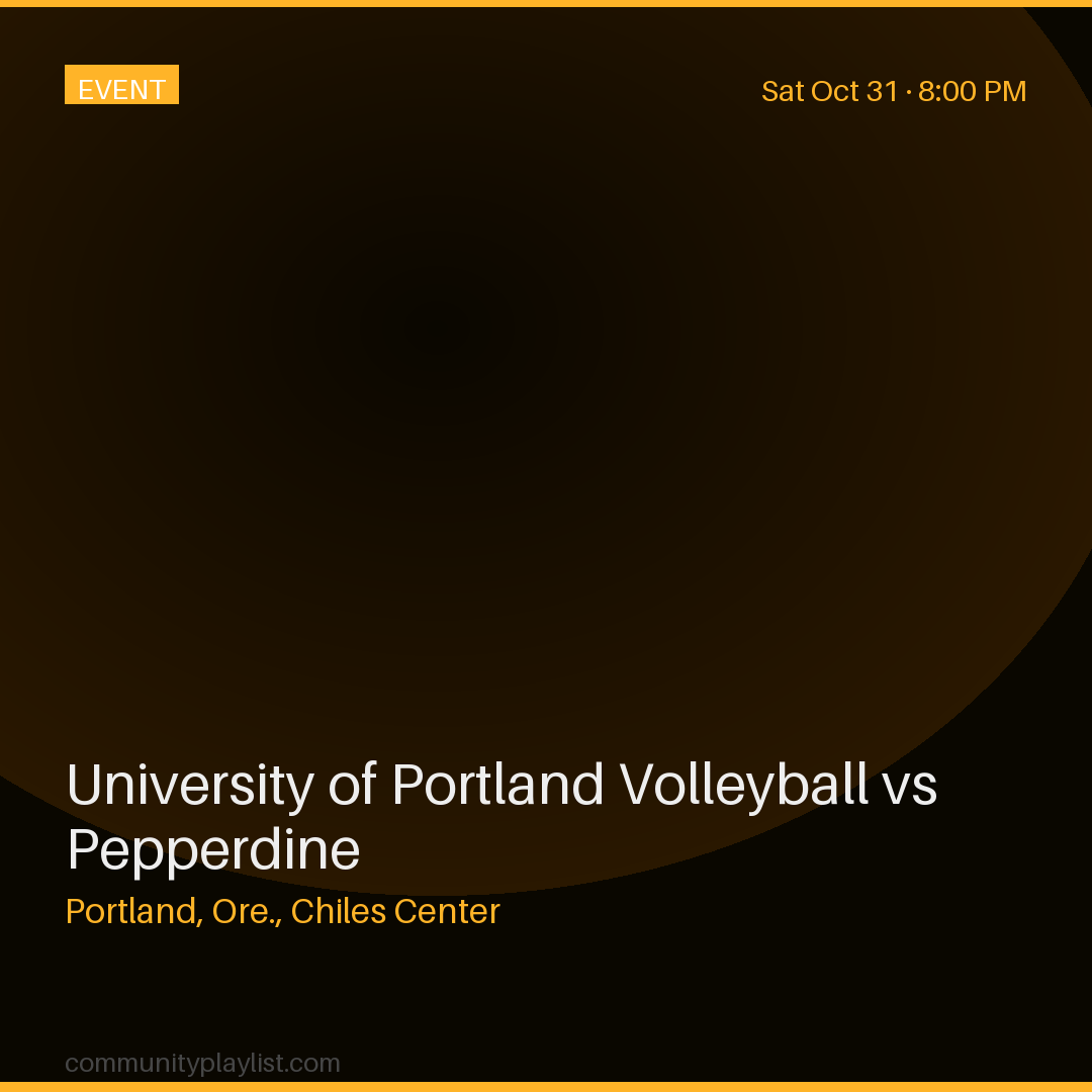 University of Portland Volleyball vs Pepperdine