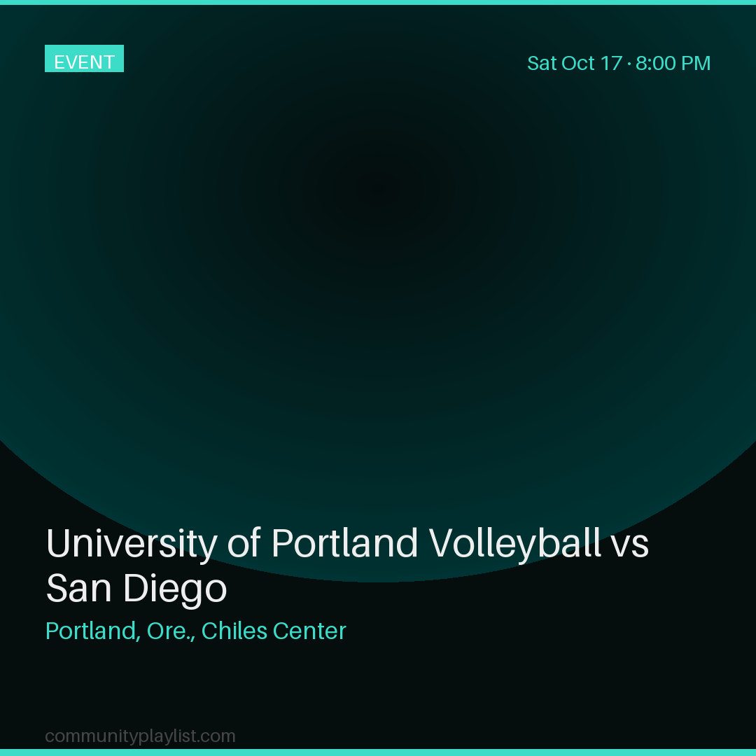 University of Portland Volleyball vs San Diego