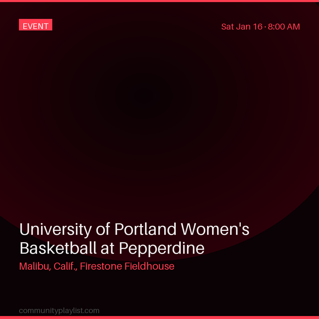 University of Portland Women's Basketball at Pepperdine