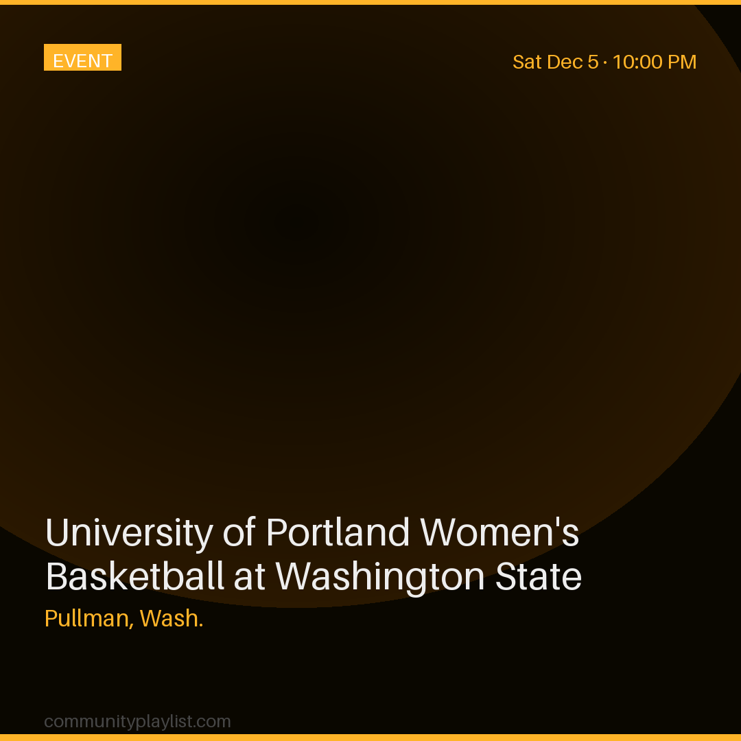 University of Portland Women's Basketball at Washington State