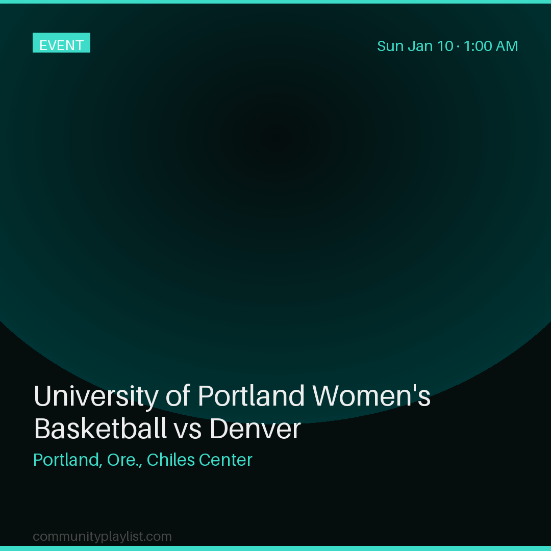 University of Portland Women's Basketball vs Denver