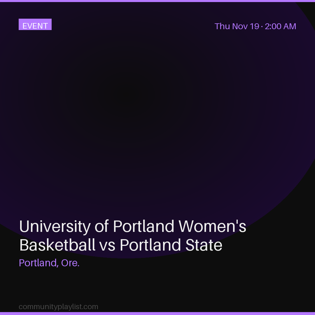 University of Portland Women's Basketball vs Portland State