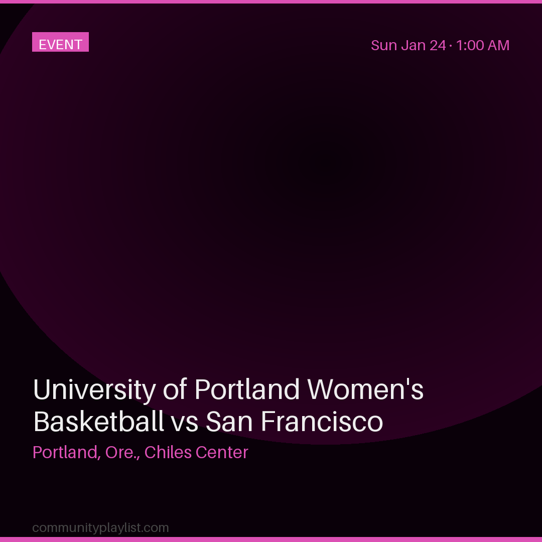 University of Portland Women's Basketball vs San Francisco