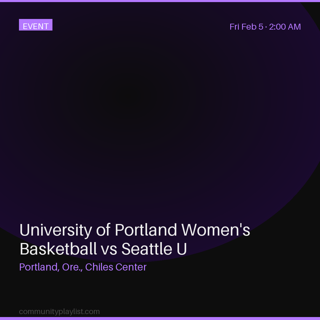 University of Portland Women's Basketball vs Seattle U
