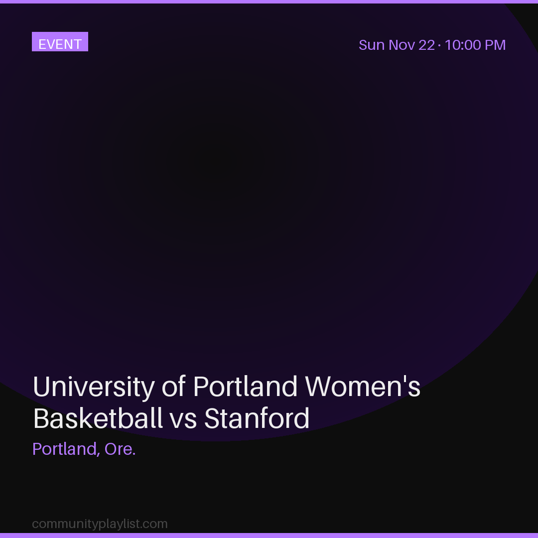 University of Portland Women's Basketball vs Stanford