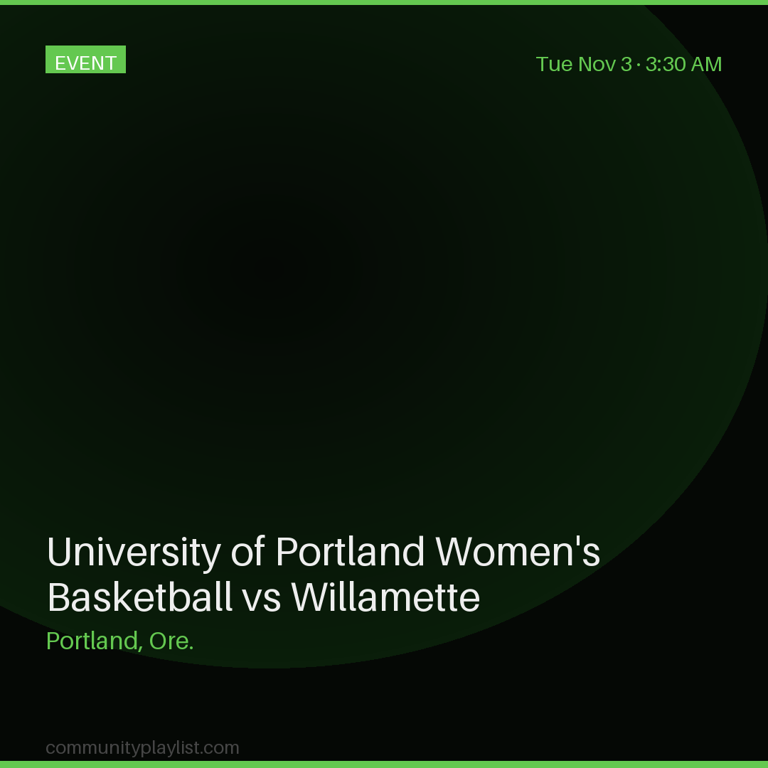 University of Portland Women's Basketball vs Willamette