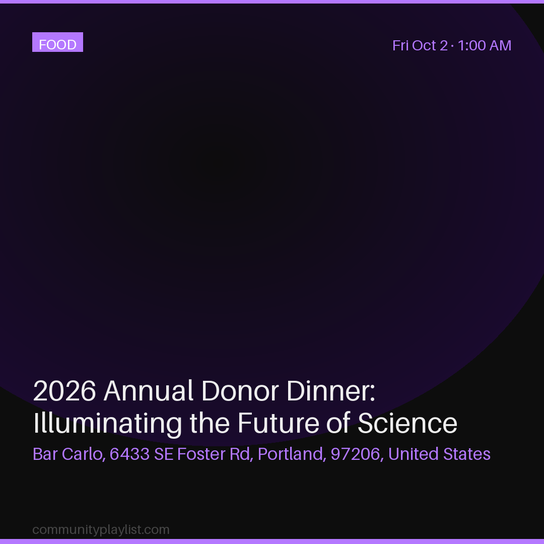 2026 Annual Donor Dinner: Illuminating the Future of Science