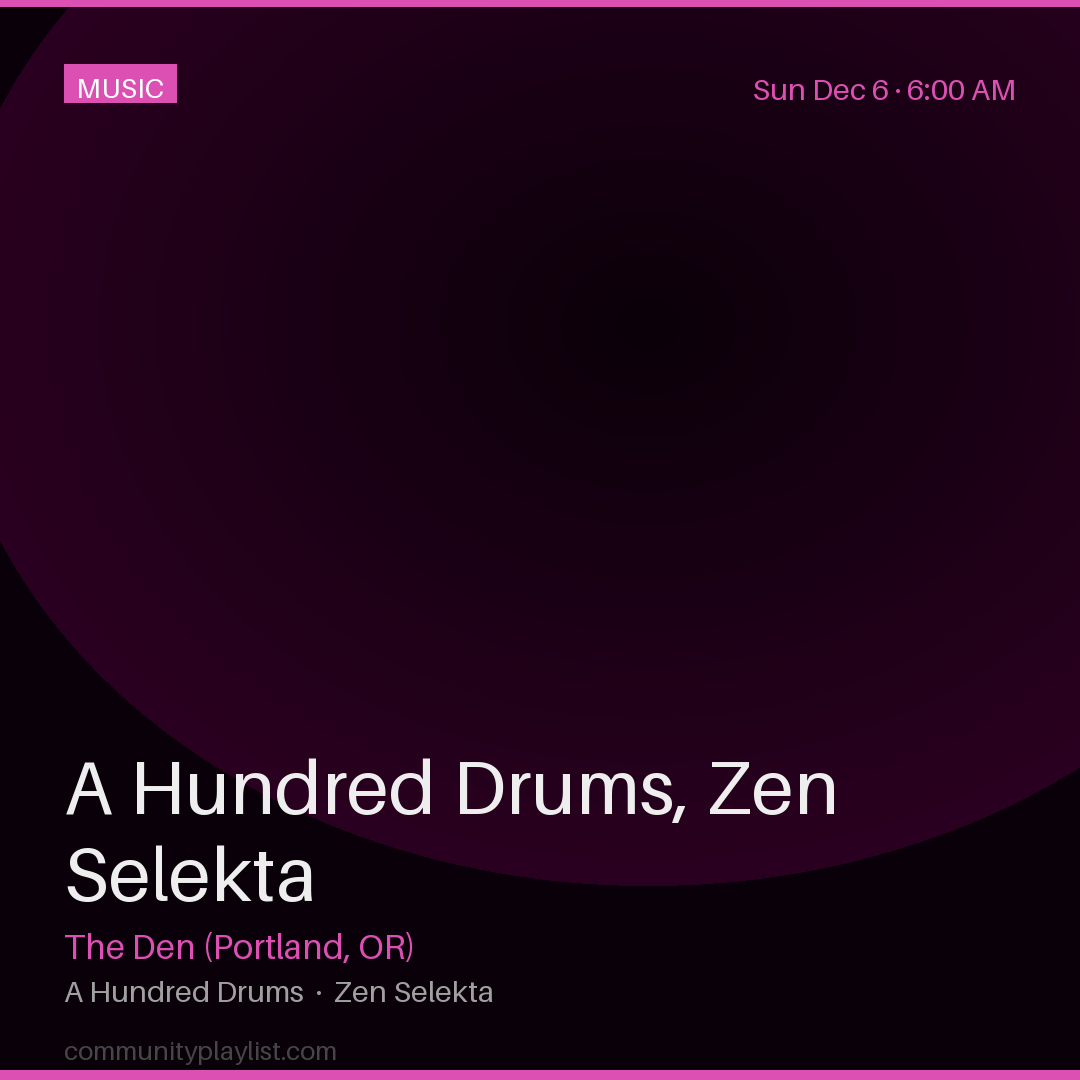 A Hundred Drums, Zen Selekta