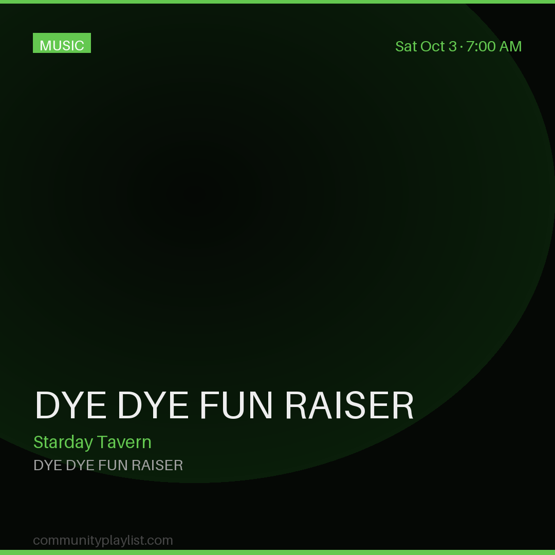 Dye Dye Fun Raiser