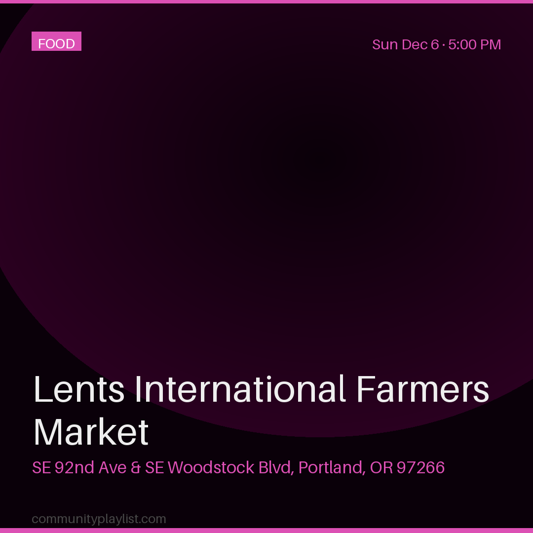 Lents International Farmers Market
