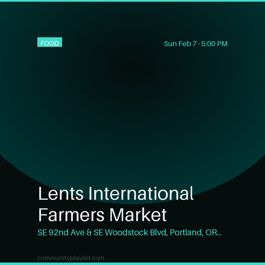 Lents International Farmers Market