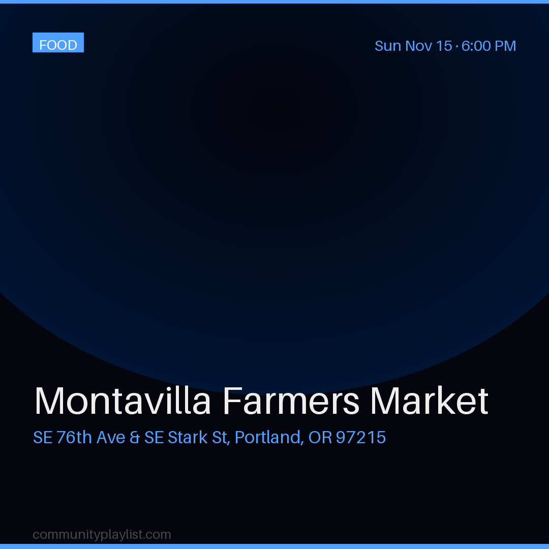 Montavilla Farmers Market