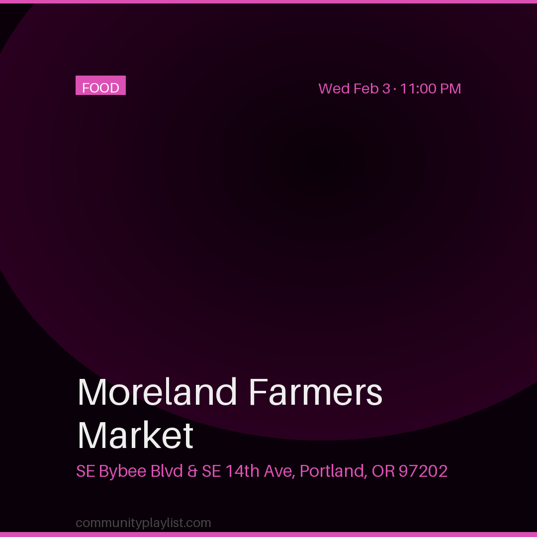 Moreland Farmers Market