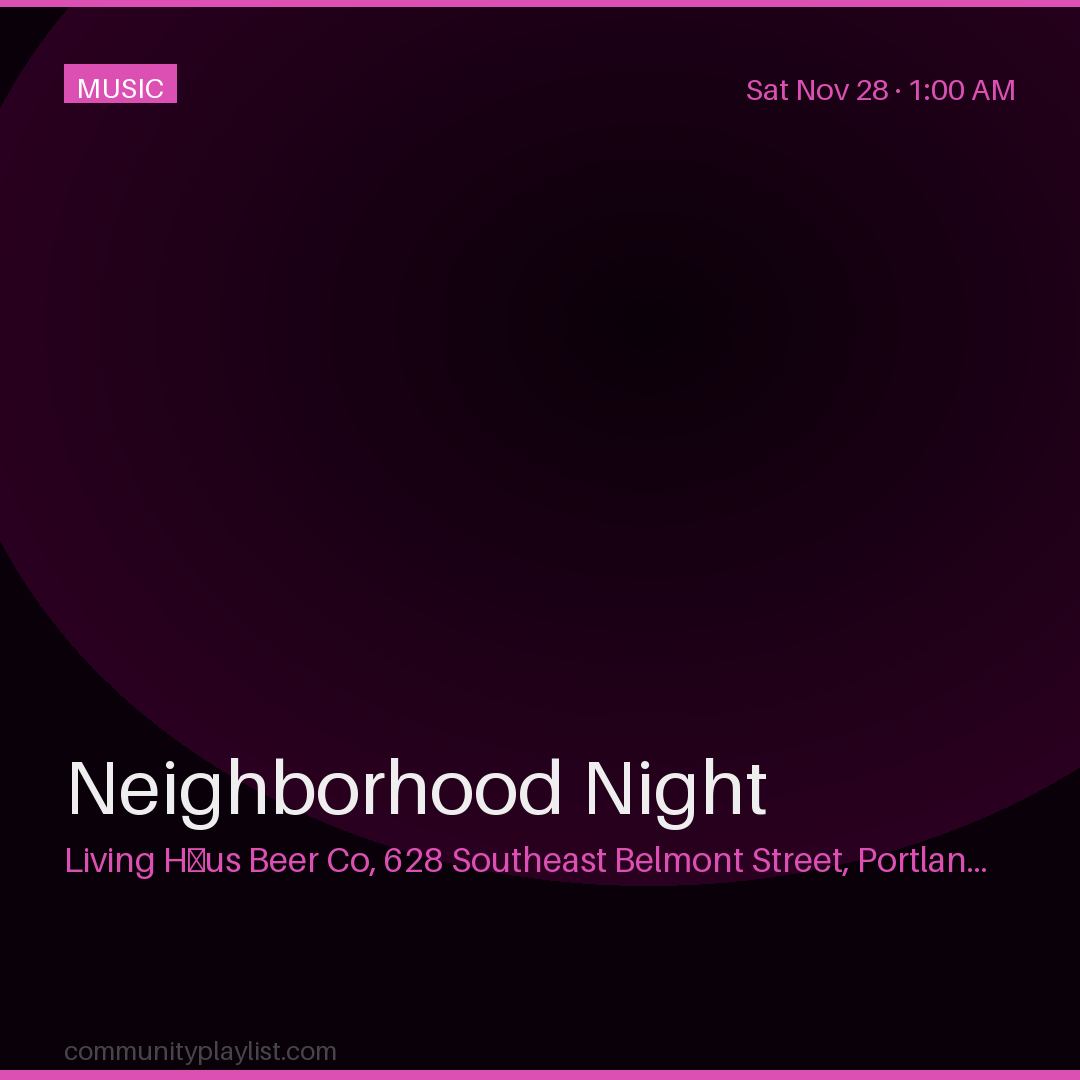 Neighborhood Night