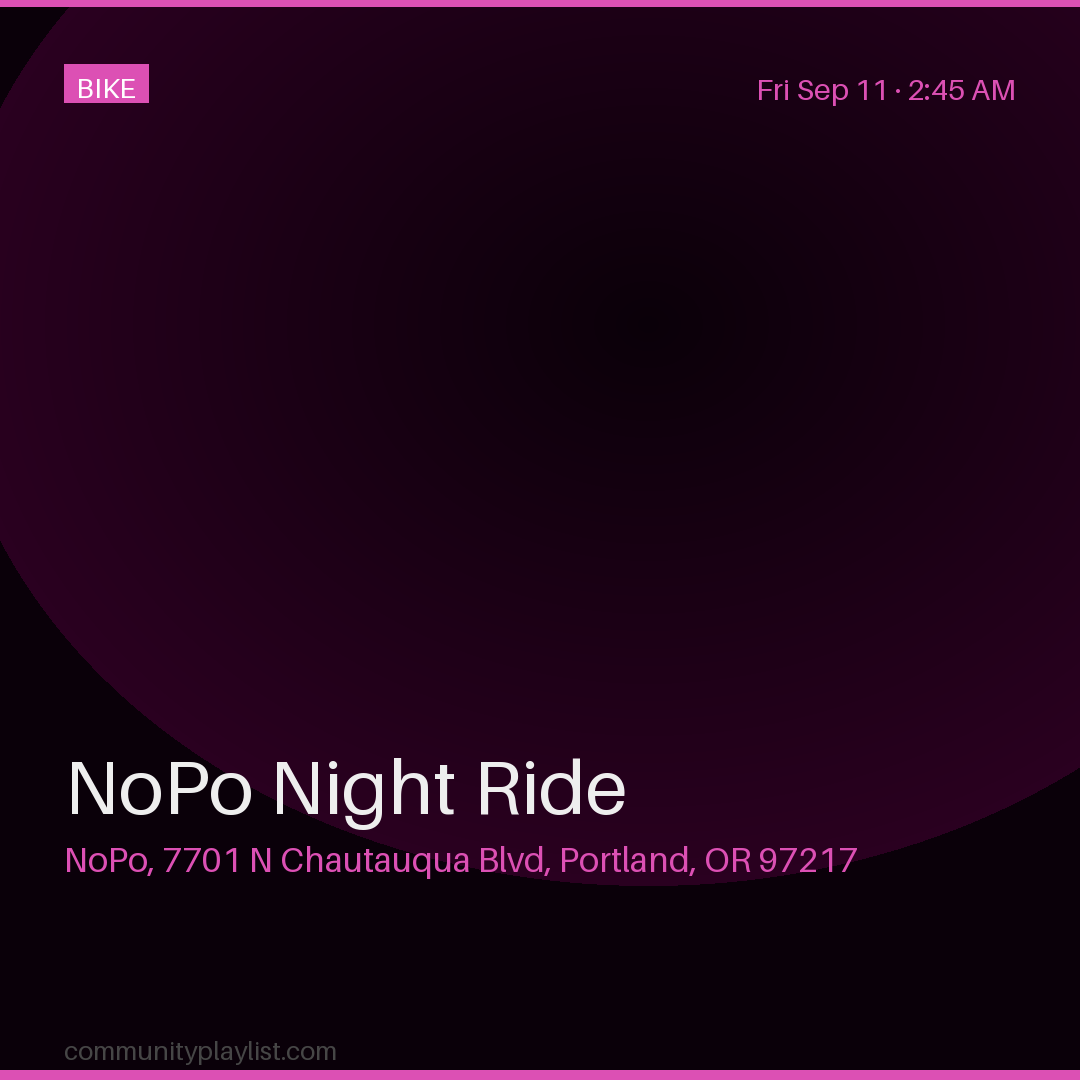 NoPo Night Ride