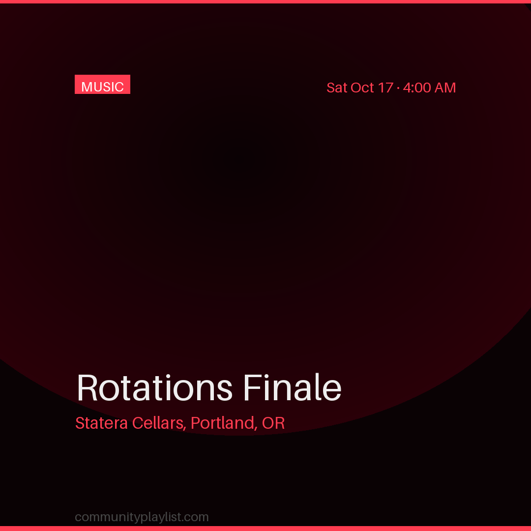 Rotations Finale