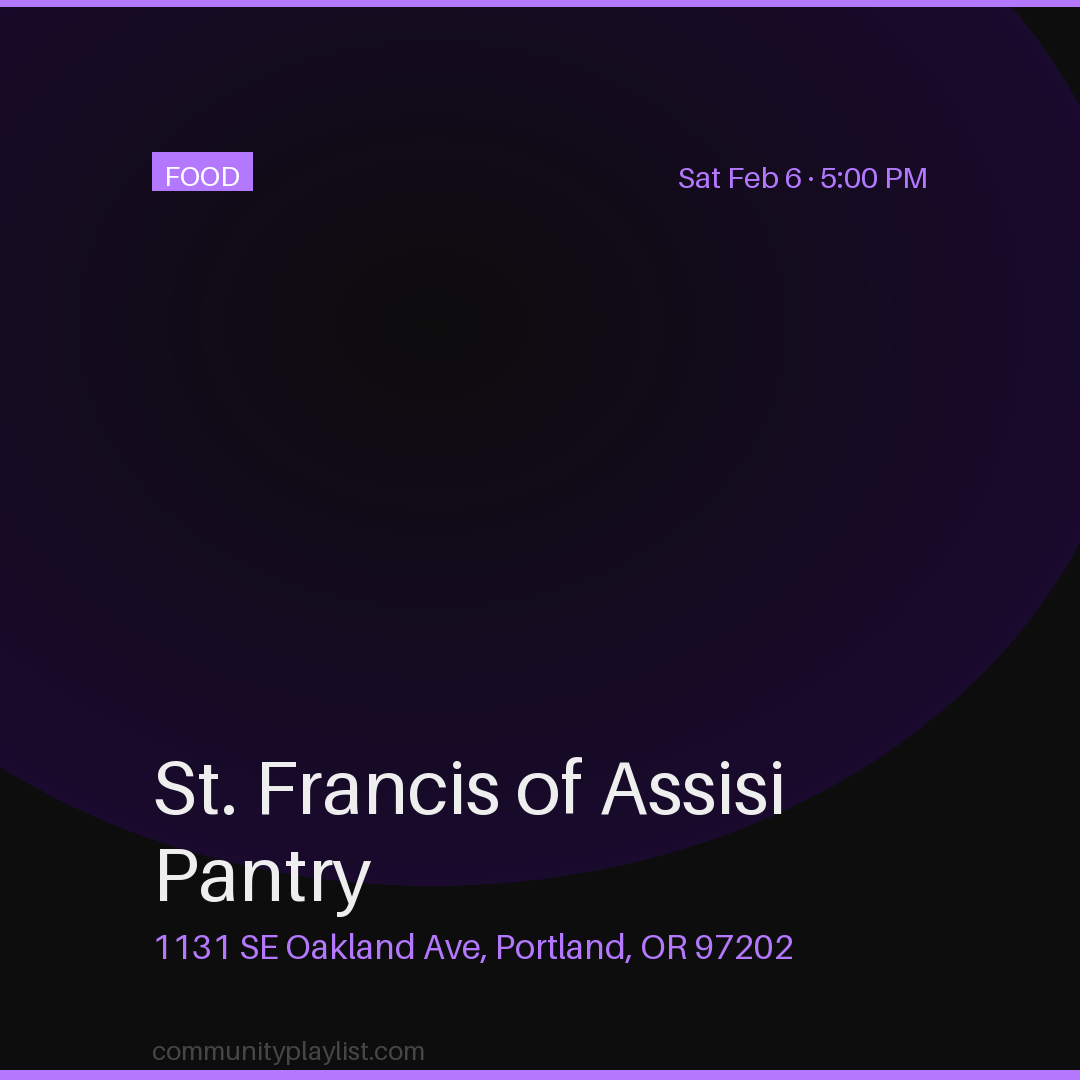 St. Francis of Assisi Pantry