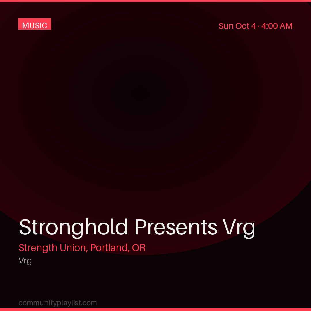 Stronghold Presents Vrg