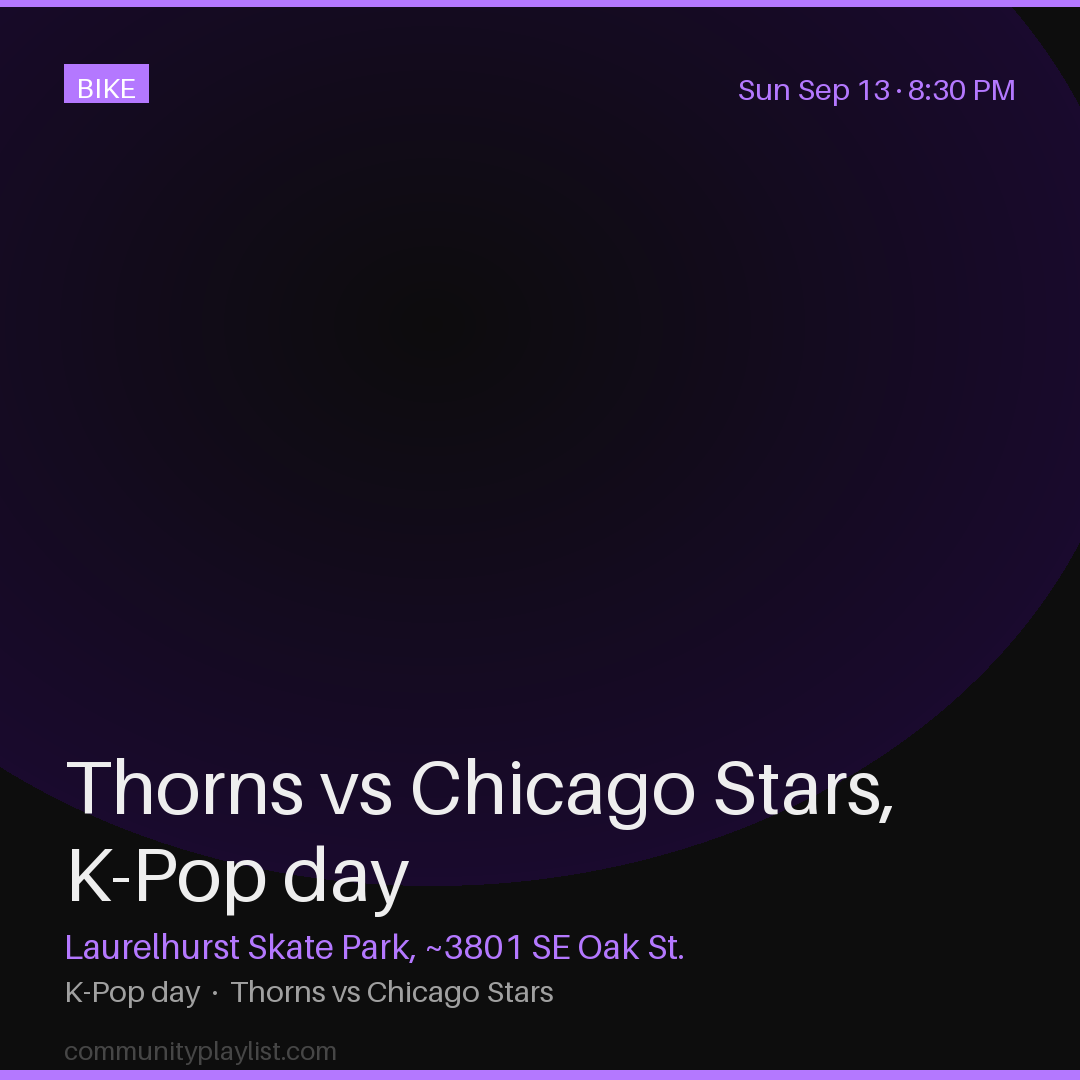 Thorns vs Chicago Stars, K-Pop day