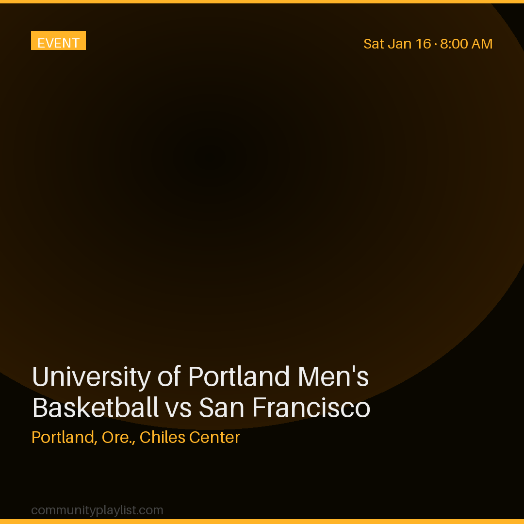 University of Portland Men's Basketball vs San Francisco