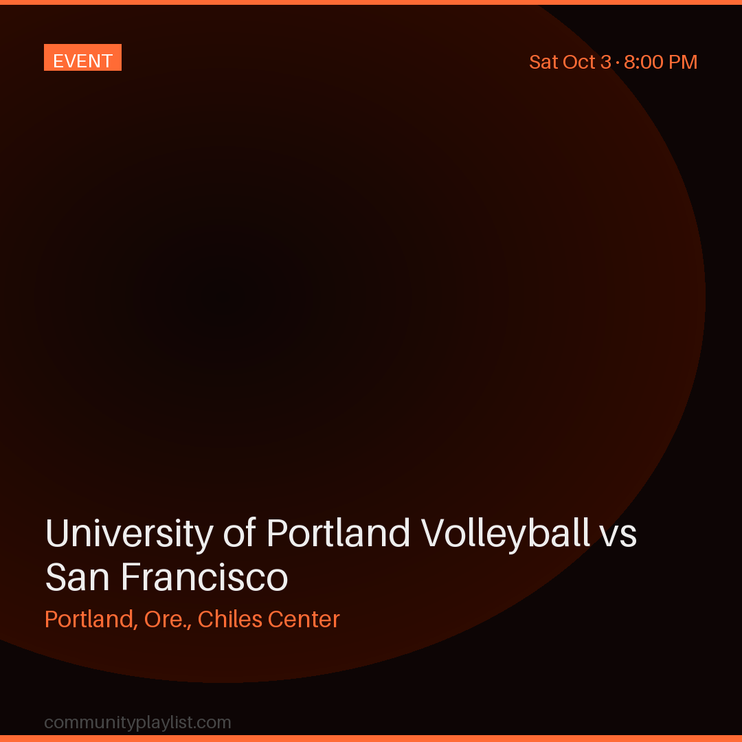 University of Portland Volleyball vs San Francisco