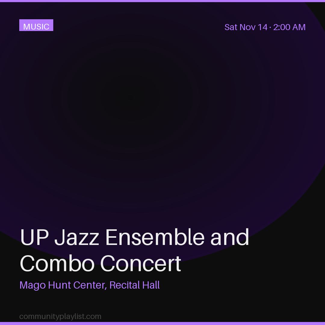 UP Jazz Ensemble and Combo Concert