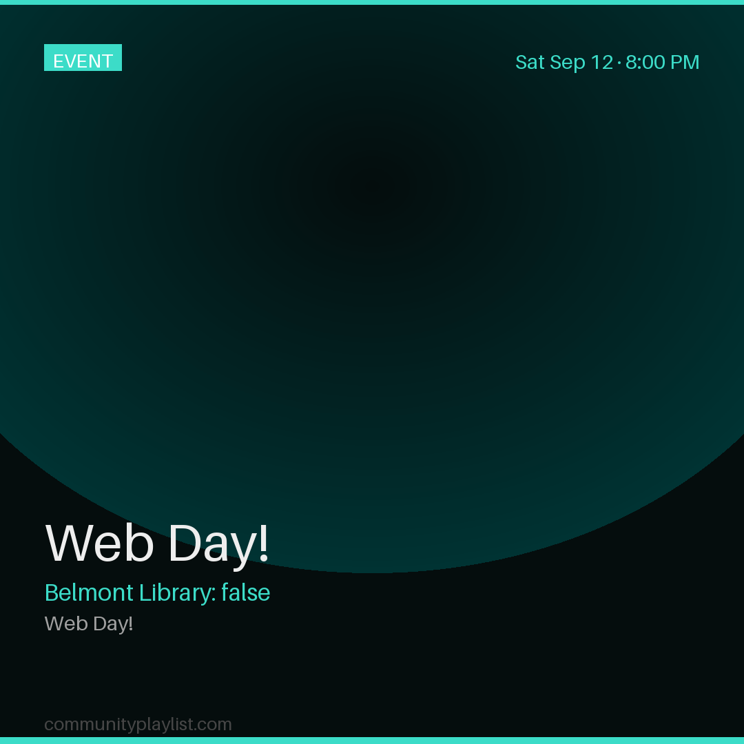Web Day!