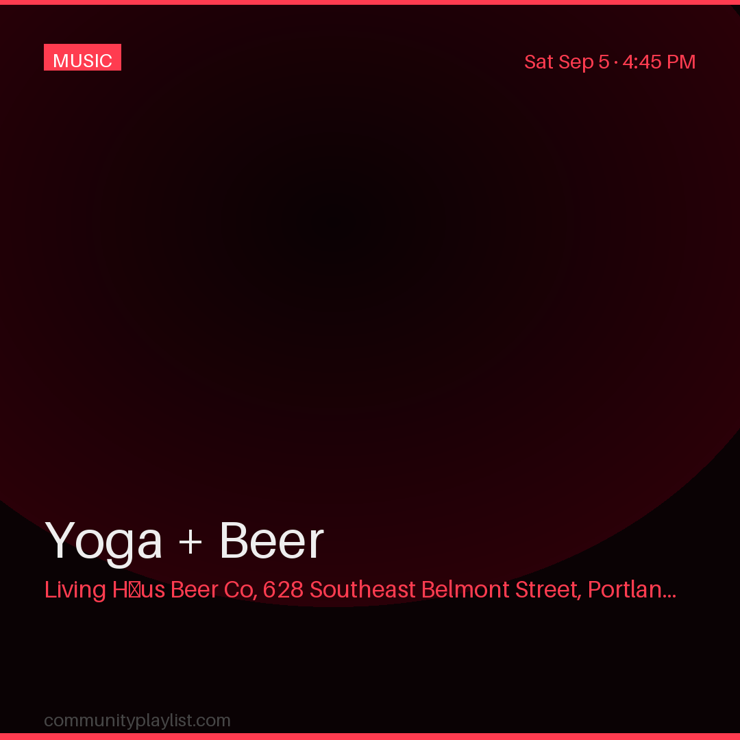 Yoga + Beer