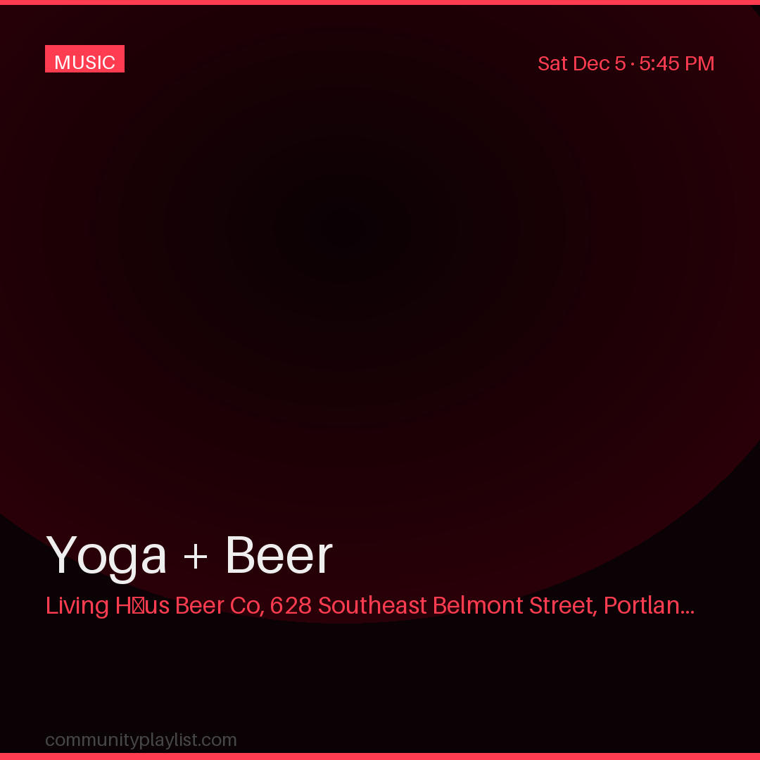 Yoga + Beer