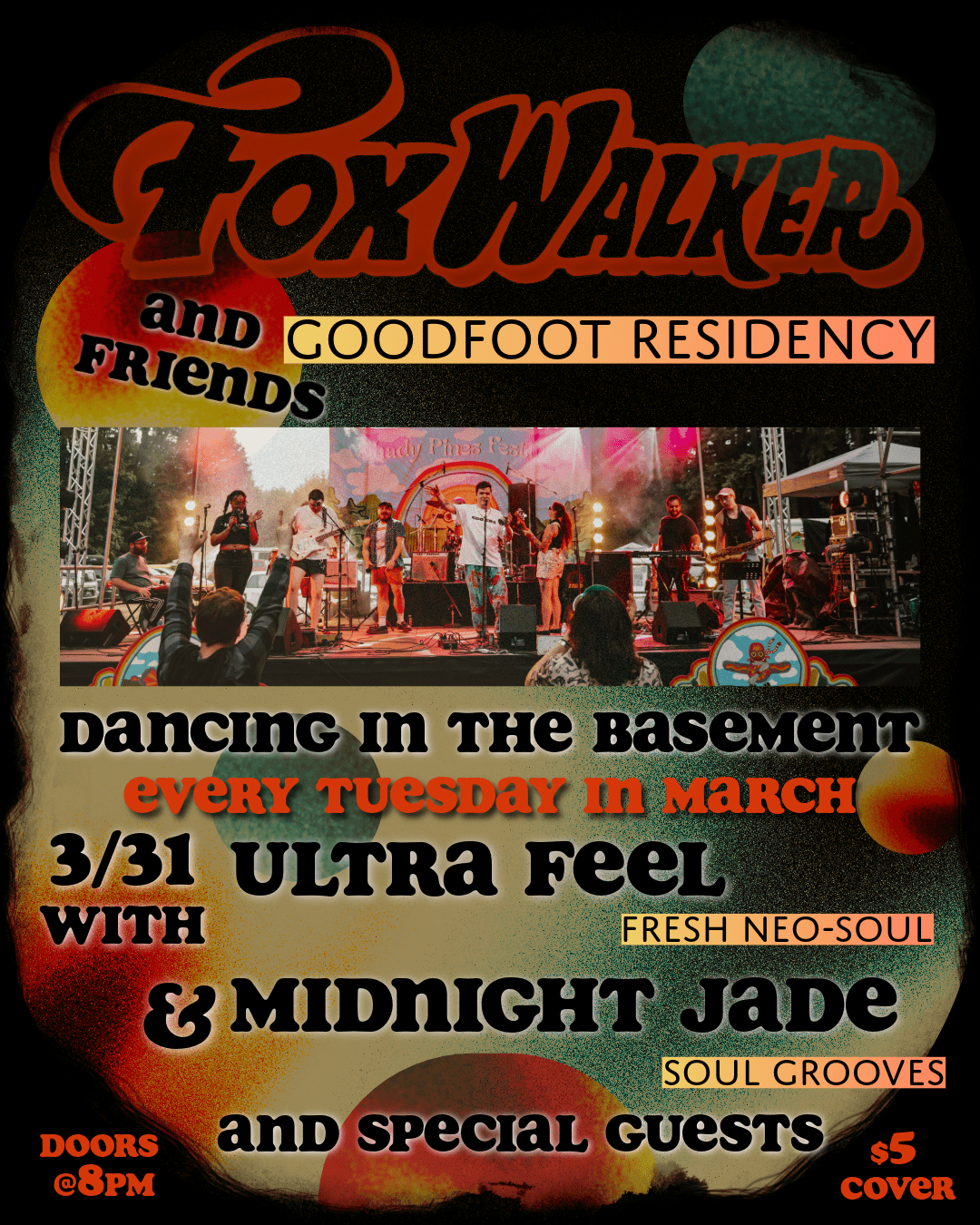 FOX WALKER with ULTRA FEEL & MIDNIGHT JADE (8pm Doors)