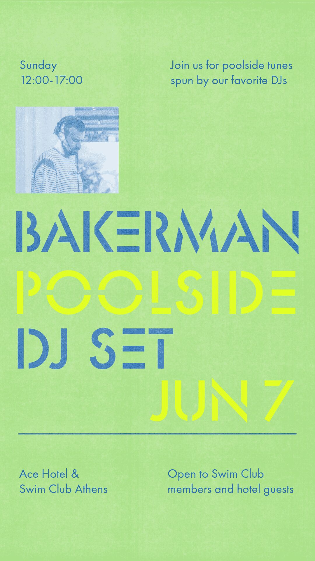 Poolside with Bakerman