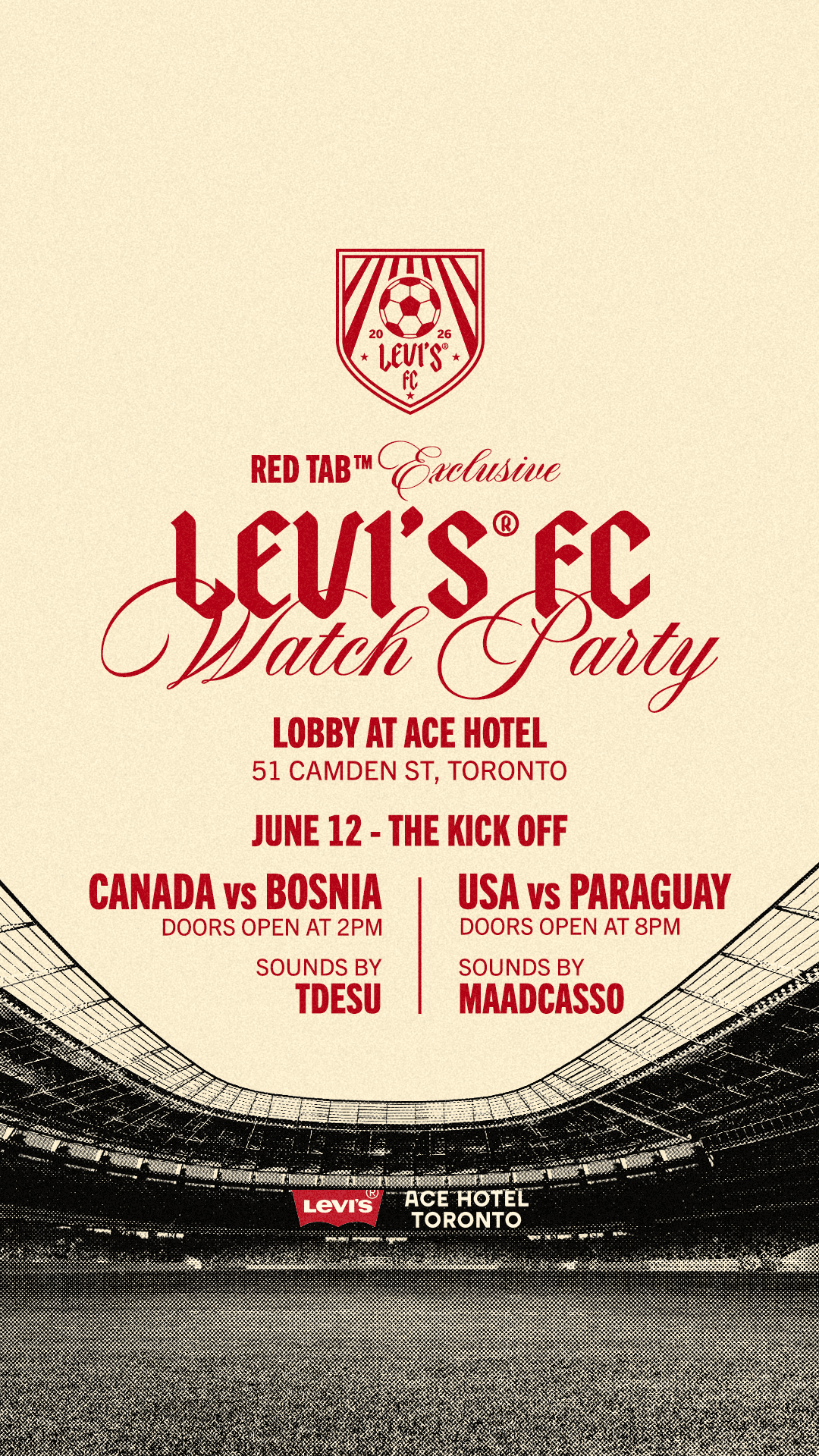 Levi’s x Ace Hotel Toronto / Watch Party